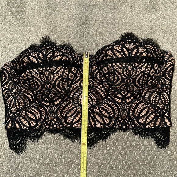 Nasty Gal Petite Strapless Lace Cropped Corset Top - Picture 11 of 12